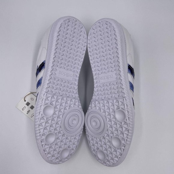 adidas Samba OG White / Blue Womens Shoes - Picture 6 of 8